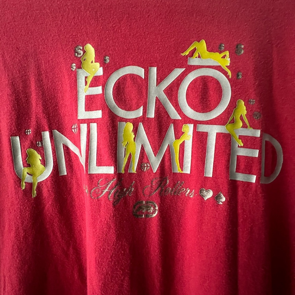 Vintage Ecko Unlimited High Rollers T-Shirt Size L Large Marc Ecko